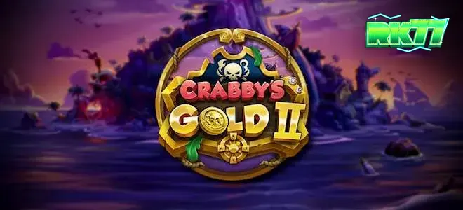 Tampilan visual permainan slot Crabby’s Gold II dengan tema bajak laut